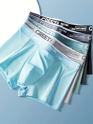 4ER-SET BEQUEME UND ANTIBAKTERIELLE HERREN-BOXERSHORTS