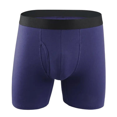 SÆT MED 5 BOKSERSHORTS I BOMULD OG MIKROFIBER MED LANGE BEN