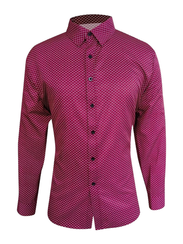 Men's Check Shirt - Business Style