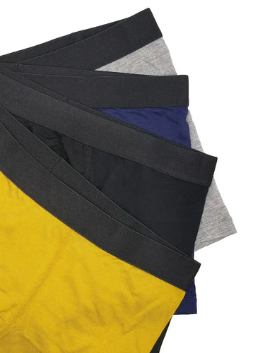 SÆT MED 4 ÅNDBARE BOKSERSHORTS I BAMBUSFIBER