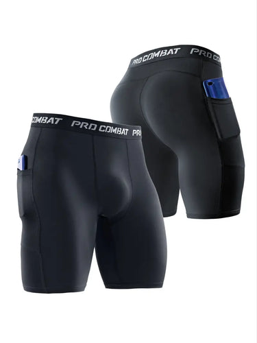 3ER-SET SPORT-HERREN-BOXERSHORTS MIT TASCHE, ATMUNGSAKTIV UND ELASTISCH