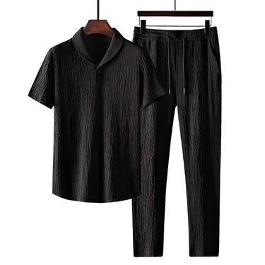 Ensemble en piqué de coton et pantalon