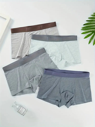 SET 4 PÁNSKÝCH BAMBUSOVÝCH BOXEREK ELASTICKÝCH A PRODYŠNÝCH
