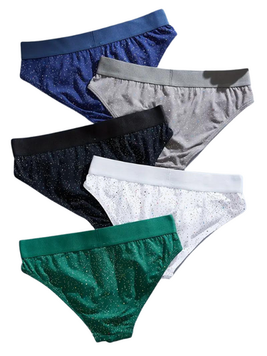 SET DE 5 SLIPS PARA HOMBRE MULTICOLOR DE ALGODÓN