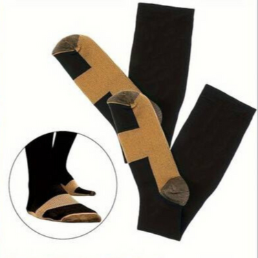 SET OF 4 UNISEX COMPRESSION SOCKS - CIRCULATION SUPPORT