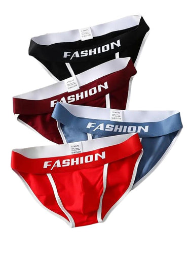 SET DE 4 SLIPS PARA HOMBRE DE ALGODÓN, TRANSPIRABLES Y SLIM